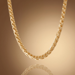 Pulsera de Cadena de Caja de Oro Sólido de 18K y Platino, Joyería Fina de Lujo Moderna, OEM - Product Image 6