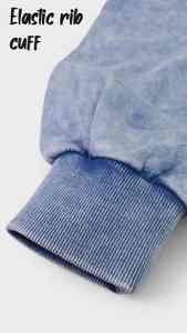 Conjunto de Sudadera con capucha de felpa francesa de algodón pesado de 500GSM con estampado DTG personalizado en lavado ácido vintage - Product Image 3