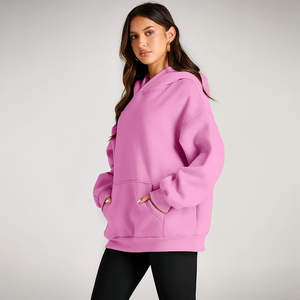 2025 personnalisé de haute qualité français Terry Hoodies femmes Streetwear haute qualité essentiels goutte épaule en gros pas cher prix - Product Image 3