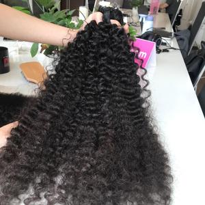 Extensions de cheveux Remy humains chimiques non traités couleur naturelle bouclée birmane pour faire des perruques pour les femmes - Product Image 3