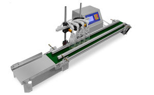 Máquina de llenado automática de 4 cabezales con bomba magnética para perfumes, licores, bebidas, leche líquida, equipada con cintas transportadoras. - Product Image 5