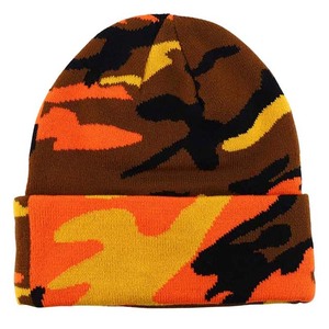 100% Acrylic High Quality Custom Color Knitted Cuffed Beanies <b>Caps</b> Unisex Winter Hats <b>Camo</b> Design 2025 New Style Street Wear - Product Image 1