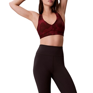 Sujetador Deportivo con Espalda Cruzada y Escote en V Estampado para Mujer, Talla Grande, Soporte Medio, Push-Up, para Gimnasio, Yoga, Ejercicio, con Logotipo Frontal, Ropa Deportiva - Product Image 5