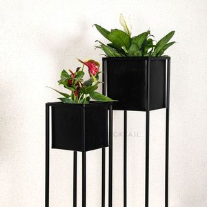 Maceta minimalista de hierro hecha a mano más vendida, maceta de Metal de estilo nórdico para decoración de jardín, exportador indio - Product Image 5