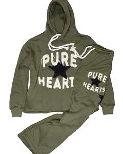 Conjunto Deportivo Premium 2026 Transpirable Personalizado con Sudadera con Capucha y Pantalones Jogger, Estilo Vintage con Apliques Cosidos, Chaqueta con Cierre y Pantalones Deportivos Lavados al Ácido para Hombre - Product Image 1