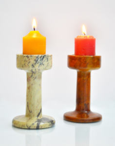 Piedra Natural India esteatita vela católica soporte votivo hogar decorativo candelabro Pilar té Luz - Product Image 2