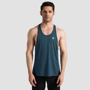เสื้อกล้ามเทรลสีเขียวอมฟ้าสำหรับผู้ชาย - Product Image 1