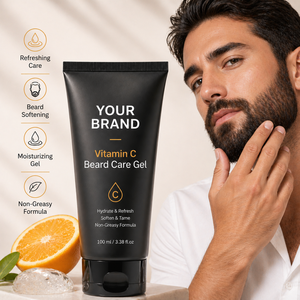 Huile de croissance de barbe à la vitamine C, marque privée, OEM, biologique, rafraîchissante, hydratante, tenue moyenne, pour le soin masculin - Product Image 2