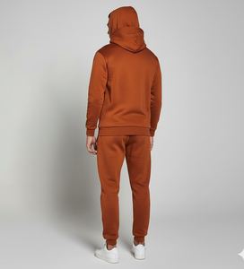 Survêtement d'hiver sportif pour homme, coupe ajustée, respirant, avec doublure en polaire imprimée unie, vêtements de sport de gym, jogging décontracté - Product Image 5
