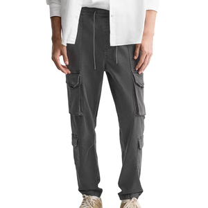Venta al por mayor Plus Size Men's Cargo Pants Casual Trabajo al aire libre Joggers con Multi-Bolsillo Transpirable Lona Aspecto lavado - Product Image 1