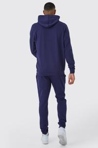 Conjunto Deportivo de Dos Piezas para Hombre, con Costuras en Contraste, Ropa de Invierno Cálida y Gruesa, 100% Algodón - Product Image 2