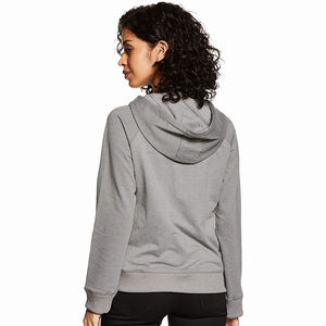 Sudaderas con capucha para niñas, ropa de calle de invierno, lavados con ácido sostenible, Color gris, precio al por mayor - Product Image 2
