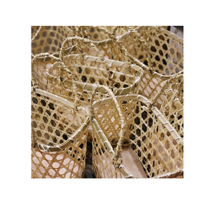 Panier de rangement en bambou écologique du Vietnam organisateur fait à la main pour la décoration intérieure cuisine et salon - Product Image 2