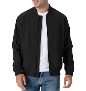 Chaquetas ligeras personalizadas OEM para hombre, chaqueta de golf Cazadora bomber con cuello y cremallera informal - Product Image 1