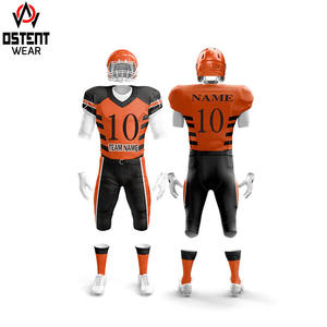 Ensemble de maillots de football américain à manches courtes conçus sur mesure vêtements de sport uniformes d'équipe - Product Image 3