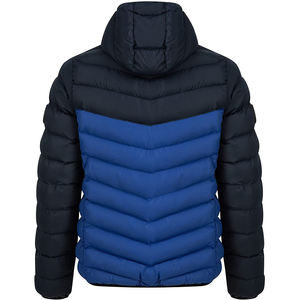 Nouveau à la mode léger hommes bouffant rembourré vestes à capuche manteau fermeture éclair multicolore décontracté bulle veste - Product Image 2