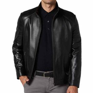 Veste en cuir pour homme très vendue, vêtement de moto haut de gamme, tissu en toile, cuir de vache d'hiver, fabriqué au Pakistan - Product Image 4