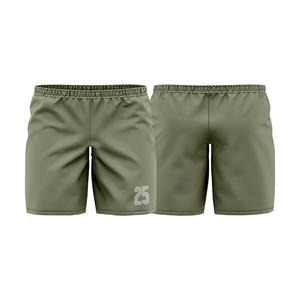 Bermuda grande taille pour hommes de haute qualité Design sportif élastique taille moyenne tissu de laine respirant couleur unie Service OEM - Product Image 4