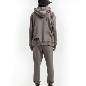 Top de haute qualité Look élégant Meilleure vente Hommes Distressed Hoodie à manches longues Thermique Haute Qualité Hommes Distressed Hoodie - Product Image 2