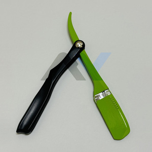 Navaja de Afeitar Profesional Tipo Pinza, Ligera, Plegable, con Mango de Plástico, Soporte de Hoja de Acero Inoxidable, Navaja Facial de Precisión - Product Image 5