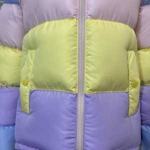 Chaqueta acolchada cálida de arcoíris con cuello alto y cremallera, abrigo de burbujas con capucha, cortavientos de Color bonito para mujer, Invierno - Product Image 5