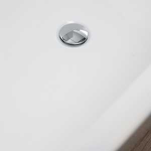 Baignoire autoportante ANITA 180CM en acrylique blanc, baignoire de luxe à remous - Product Image 6