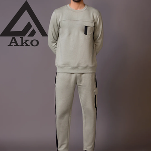 เสื้อสเวตเตอร์โอเวอร์ไซส์ปี 2026 คุณภาพสูง ปักโลโก้ตามสั่ง ผ้าฝ้าย 100% ชุดวอร์มคุณภาพดี สำหรับทุกเพศ โดย Ako - Product Image 1