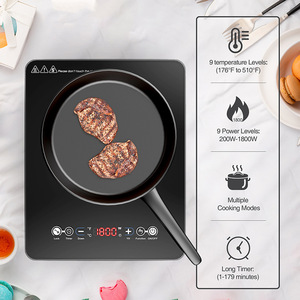 Cuisinière à induction électrique 110V (norme américaine, portable, commande tactile, 2200W) pour une utilisation domestique conforme aux normes européennes transfrontalières - Product Image 2