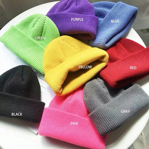 Gorro de invierno Y2K, gorro de punto de arrastre con calavera y puños, gorro de esquí para hombre y mujer, gorro corto para pescadores, gorro - Product Image 6