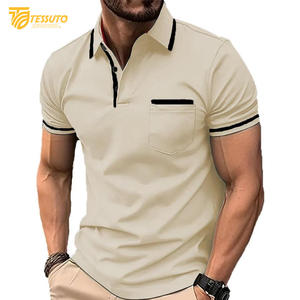 Haute qualité hommes pour polo dernière conception respirant tenue décontracté bas quantité minimale de commande personnalisé grande taille Options personnalisables - Product Image 5