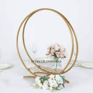 Nouveau modèle arrivée haute qualité plaqué or meilleure qualité métal Antique Designer candélabre Table de mariage accessoires de pièce maîtresse - Product Image 6