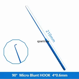 Micro-crochet à nerfs en titane de 21 cm, crochets à vaisseaux, instruments de dissection chirurgicale, instruments de neurochirurgie - Product Image 5