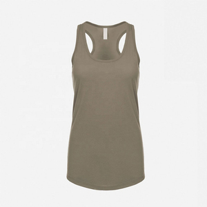Débardeurs sans manches pour femmes en gros, respirants, à séchage rapide, personnalisables avec logo frontal, en polyester/coton, pour le sport - Product Image 1