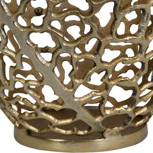 Jarrón dorado de aluminio Coral de alta calidad de último diseño para Decoración de mesa del hogar jarrón de aluminio hecho a mano con acabado dorado - Product Image 4