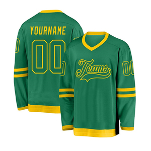 Jersey y uniforme sublimados de desgaste de hockey sobre hielo para adultos de moda personalizables de alta calidad - Product Image 1