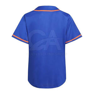 Jersey de softbol de media manga para mujer, ropa de entrenamiento de peso ligero, Jersey de softbol para mujer, teñido liso para mujer - Product Image 2