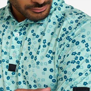 Polo de golf confortable et durable pour hommes, respirant, design personnalisé pour les séances d'entraînement quotidiennes, imprimé, idéal pour la pratique à bas prix - Product Image 3