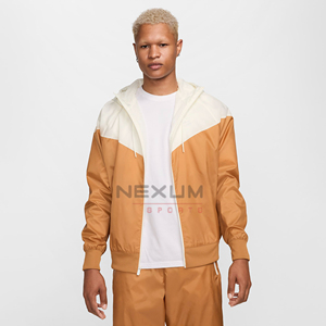 Chaqueta cortavientos reflectante de poliéster personalizada para hombre, cortavientos impermeable Retro Vintage, cortavientos para playa, servicio OEM - Product Image 2