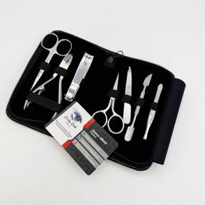 Offre Spéciale : Kit de Manucure 7 Pièces en Acier Inoxydable avec Étui – Outils Durables pour Adolescents et Personnes Âgées – Kits de Beauté Écoresponsables - Product Image 1