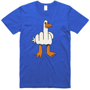 T-shirt drôle pour hommes, design mouette coquin, coupe régulière, 100% coton, t-shirt pour hommes - Product Image 5