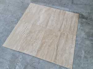 2025 Classic Light Vein Cut Travertine Decking Tiles 12mm Modern Wood-Filled Honed Durable Commercial Grade Outdoor Anti-Slip - Product Image 2