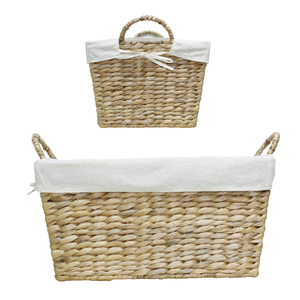 ตะกร้าเก็บผักตบชวาอเนกประสงค์จัดระเบียบห้องครัวของคุณอย่างมีสไตล์ - Product Image 1