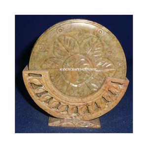 High Demanding Handmade Beautiful Soapstone Inlay <b>Coaster</b> <b>Set</b> Use For Keep On Glass And Use For Home Kitchen And Hotels Decorate - Product Image 1