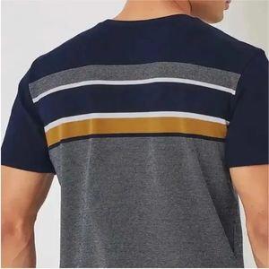 T-shirts unis imprimés à logo personnalisé à séchage rapide 100% coton pour hommes - Product Image 4