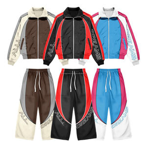 Conjunto Deportivo Informal Personalizado de Gran Tamaño, Chaqueta Cortavientos Reflectante 3M, Chándal de Nailon para Hombre, Chaqueta y Pantalones Deportivos - Product Image 1