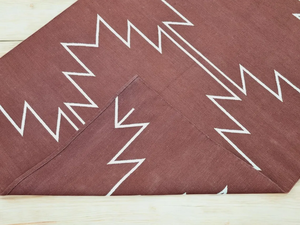 Alfombra Kilim marroquí hecha a mano de algodón con mechones, diseño del sudoeste granate para el hogar, lavable, entrada, pasillo, escalera, decoración - Product Image 2
