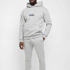 Ensemble de survêtements en coton à manches longues pour hommes Sweat-shirt Survêtements de sport 2 pièces Vêtements de sport Jogging Suit - Product Image 2