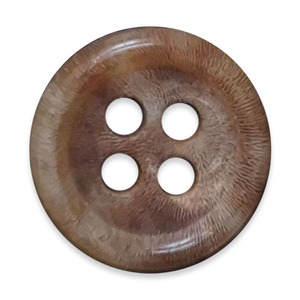 Botones de cuerno natural de Búfalo, botón de costura de 4 agujeros pulido en blanco cuadrado con diseño personalizado - Product Image 3
