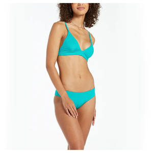 Traje de Baño Brasileño de Diseño Personalizado, Venta Caliente, OEM, Estampado Animal, 100% Algodón, Secado Rápido, Bikini sin Tirantes para Mujer, Alta Calidad - Product Image 4