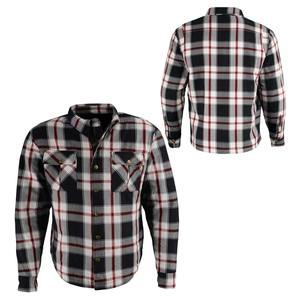 Pour chemise de moto unisexe à carreaux complets coupe-vent respirant grande taille couleur personnalisée flanelle pour la Protection des motards - Product Image 3